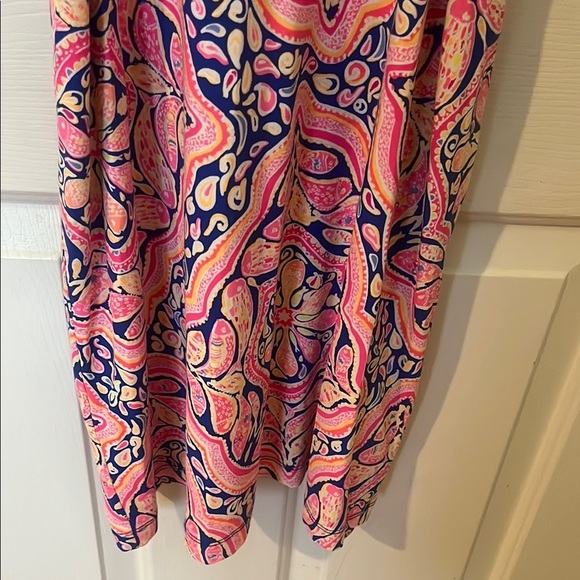 LILLY PULITZER Pink and Blue Patterned Women's Long Sleeve Dress size small - Picture 5 of 9